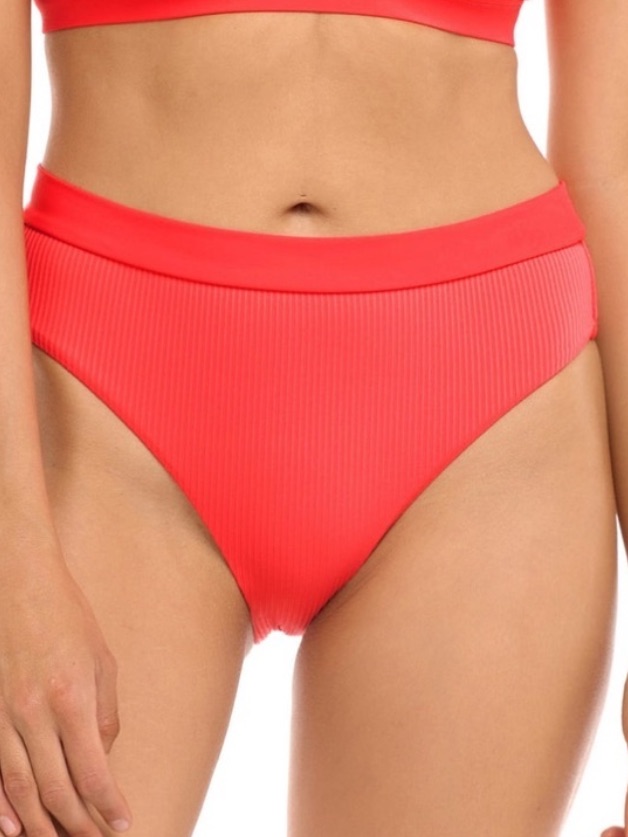 Body Glove Medium Bottoms Bikini Ibiza Marlee High-Waist Ribbed Snapdragon Nwt